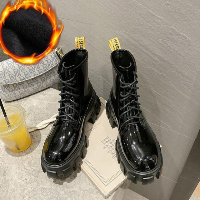 Shoes Women Anklet Boots Round Toe Thick Sole Comfortable Platform Snow Boots For Woman Winter Female Keep Warm Botas De Mujer