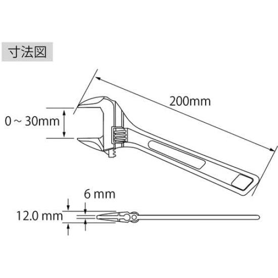 Lobtex Hybrid Adjustable Wrench UM30