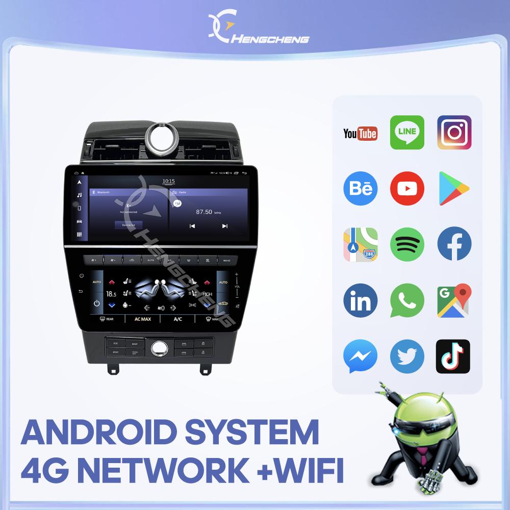 CarPlay 12.3" For Maserati Quattroporte 2008-2012 Car Multimedia Player GPS Navigation Radio Android12 8+128G 8Core 4G 360Camera