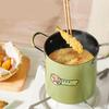 1Pcs 3L Fryer Pot with Basket and Oil Strainer Mini Pasta Pot for Home Kitchen French Fries Chicken Noodles Cooking Utensils