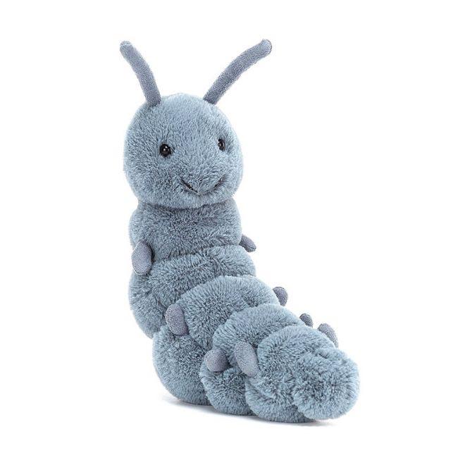 Jellycat Reggy Caterpillar Dolls Plush Doll 14cm Height In Sitting Posture
