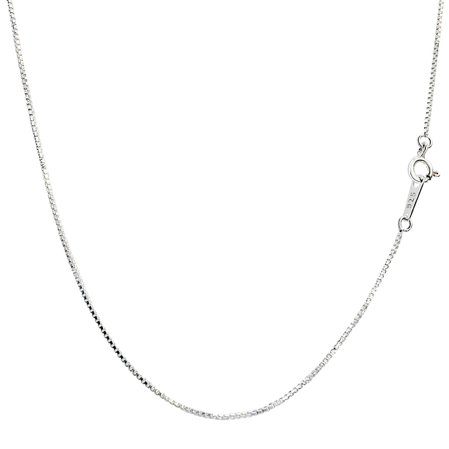 

[Sears] Sterling Silver 925 Venetian Chain, 0.9mm width, 45cm length, v90-45