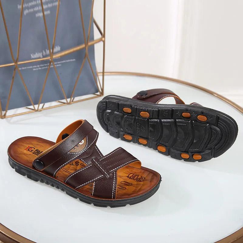 Sandali da spiaggia Estivi Sandali e ciabatte a doppio uso Scarpe da spiaggia da uomo Versione coreana Sandali traspiranti Sandali e ciabatte impermeabili