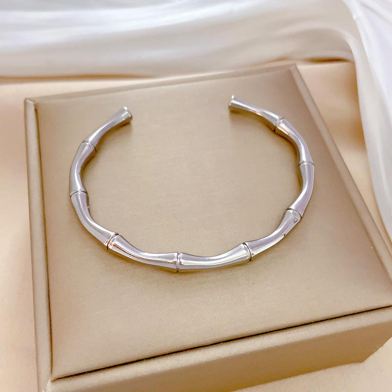 Браслет из титановой стали в китайском стиле, минималистичный, в стиле ретро, из нержавеющей стали