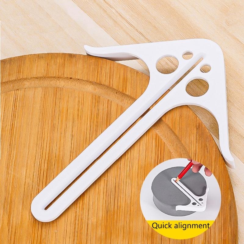 Professional Woodworking Center Locator Tool ABS Materials Ergonomic Grip Lightweight Design For Precise Drilling And Carving