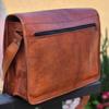 Bag Leather Men Genuine Messenger Shoulder Laptop Travel Vintage Handmade