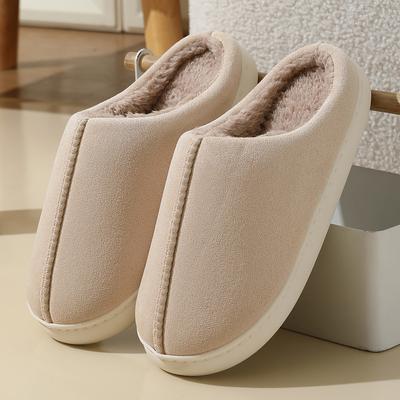 House Slippers for Women Soft Cotton Slippers Men's Autumn and Winter 2025 New Indoor Plush Slippers Women's Winter Warm