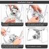 5Pair Set Chunky Volume Knob Channel Selector Knob for Motorola Radios EP450/PRO5150