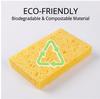 Multi-Layer Compressed Wood Pulp Dish Sponge Random Color Absorbent Easy-Clean Scouring Pad Drawer Storage Kitchen Cleaning Tool