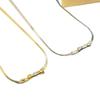 Bow Snake Bone Chain Stud Earrings Small Fresh And Sweet Elegant Collarbone Chain Fashionable Versatile Blade Chain Set