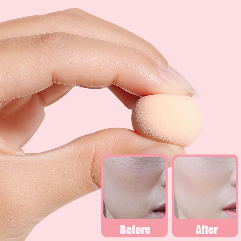 10 pcs/set Mini Beauty Egg Makeup Sponge Cosmetic Puff Dry Wet Makeup Sponge Puff Cushion Foundation Powder Make Up Accessories