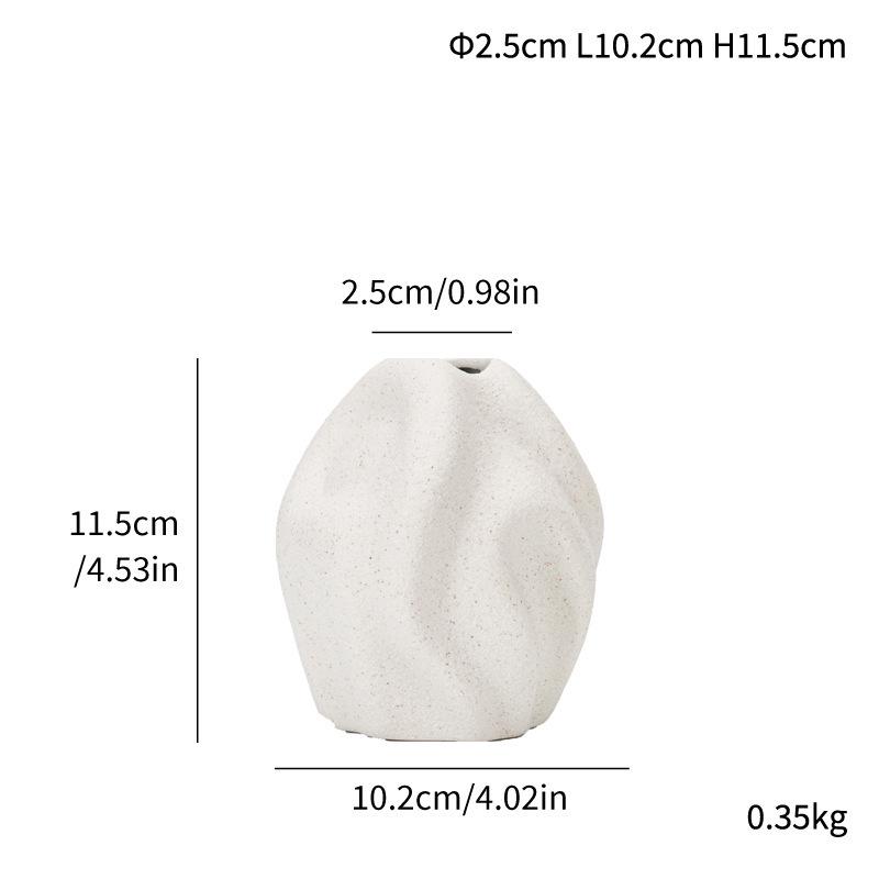 Modern Chaos Ceramic Vase: Minimalist Luxury Decor