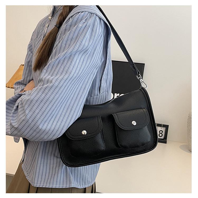 Ielgy Underarm Ladies Small Square Bag Fashionable Fashionable One-Shoulder Messenger Bag