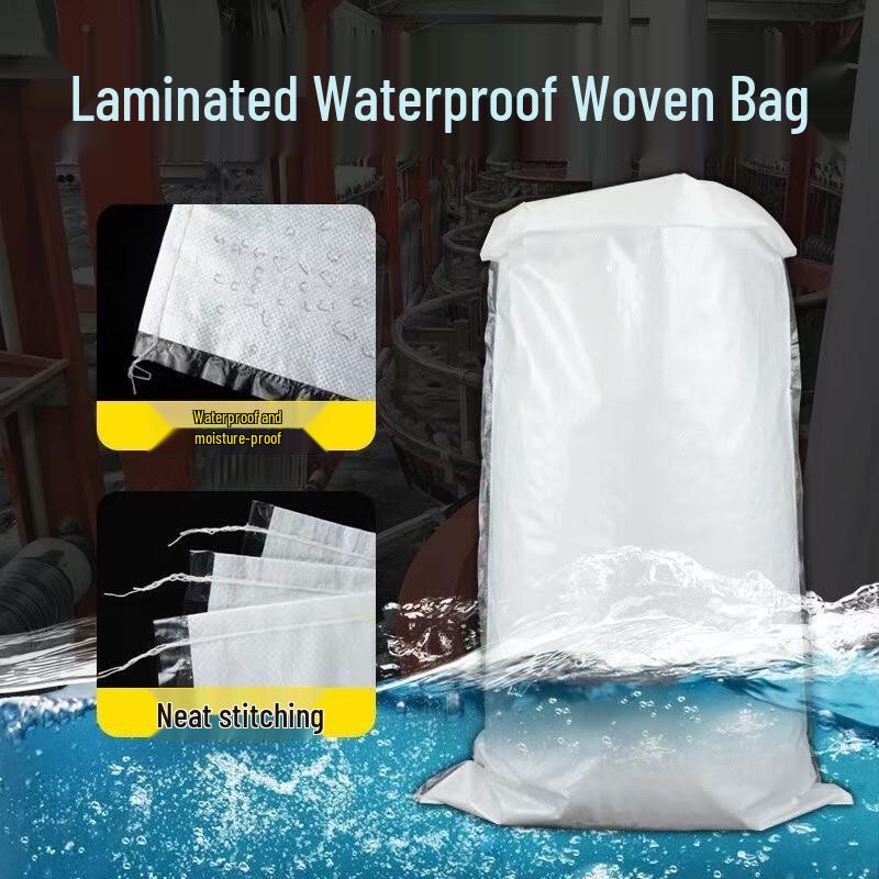 Shuoji Heavy Duty White Waterproof Woven Packing Bags