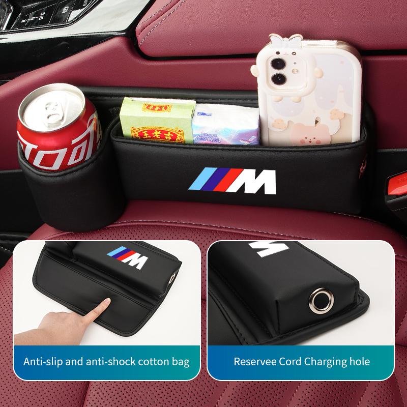 For BMW Multifunctional Car Seat Gap Storage Box Card Phone Water Cup Holder E30 E34 E36 E39 E46 E52 E53 E60 E61 E62 E70 E71 E83