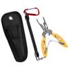Fishing Pliers Multifunctional Rustproof Line Clippers with Lanyard Stainless Gripper Hook Remover Fishing Tackle Tool