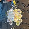 Charming Transparent Acrylic Grape Cluster Keychain - Women's Handbag Accessory & Small Gift
