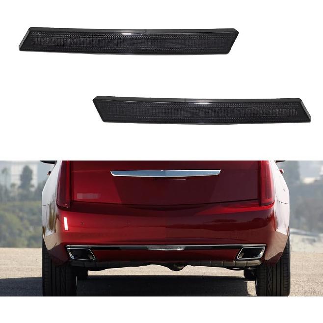 3 IN 1 Led Smoked Lens For 2013 2014 2015 2016 2017 Cadillac XTS Bumper Reflector Tail Lights Turn Signal Brake Stop & Rear Fog Lamps OEM 20874085