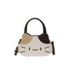 New Kitty Summer Black Leather Retro Versatile Handbag Female Cute Fashion Mini Shoulder Messenger Bag