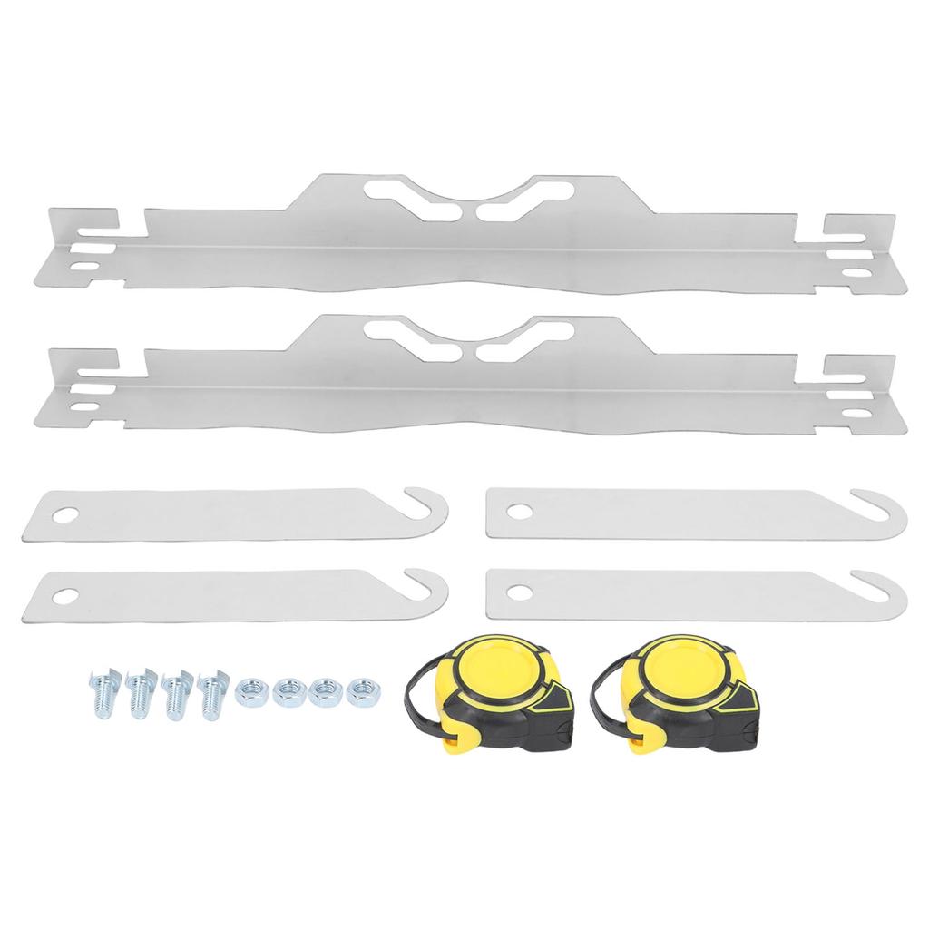2 Sets Wheel Alignment Tool with 2 16FT Tape Measures Silver Alloy Steel Universal Fit Automotive