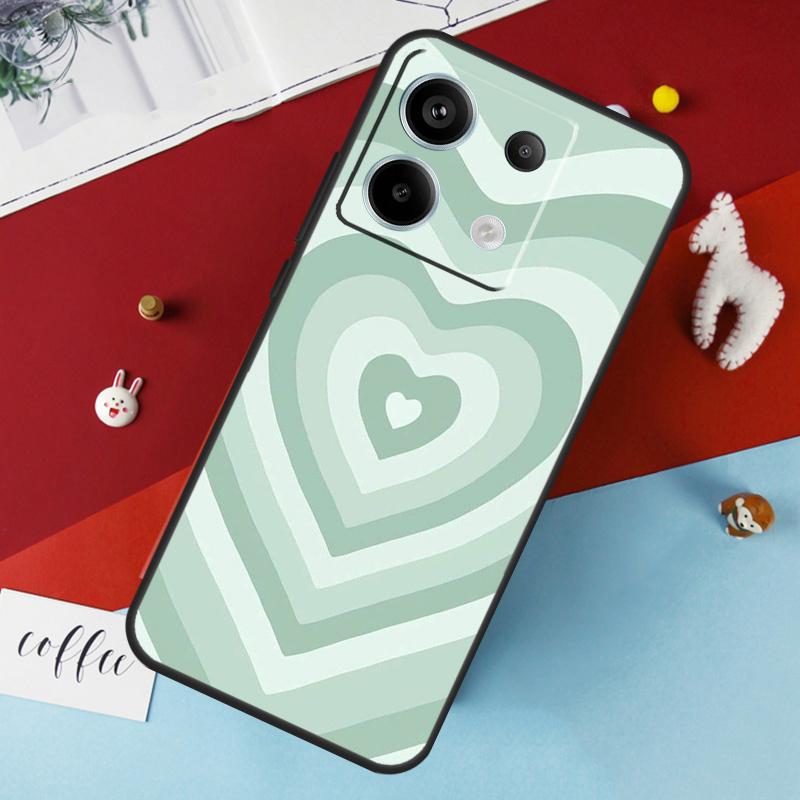Colorful Heart Circle Love Case For Xiaomi Redmi Note 14 Pro 13 12 11 10 15 Pro Plus Redmi 14C 15C 10C 12C 13C 15 Cover