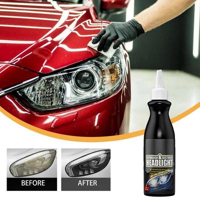 Restaurator automat de lentile faruri 120 ml Soluție de curățare faruri Reînnoire instantanee Reparare faruri Curățător de poloneză Zgârietură faruri auto