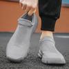 Spring and Summer New One-pedal Lazy Shoes Fly-woven Breathable Fashion Socks Sports Trendy Shoes Solid Color Versatile Men's Shoes