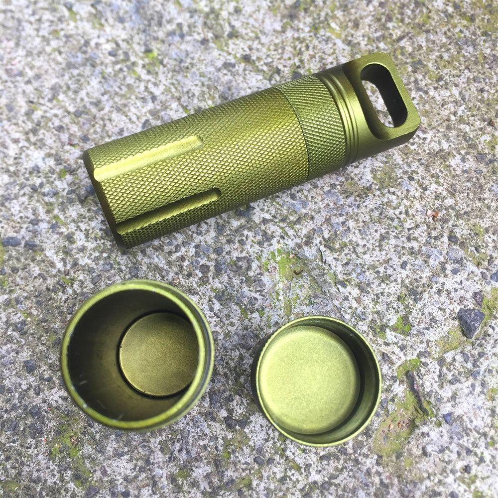 Capsule Holder EDC Survival Kit Capsule Seal Bottles Pill  Airtight Case Waterproof Seal Bottle