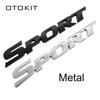 3D Metall Chrom Logo Autoaufkleber SPORT Emblem Abzeichen Türaufkleber Auto Zubehör für Toyota Highlander BMW HONDA Auto Styling