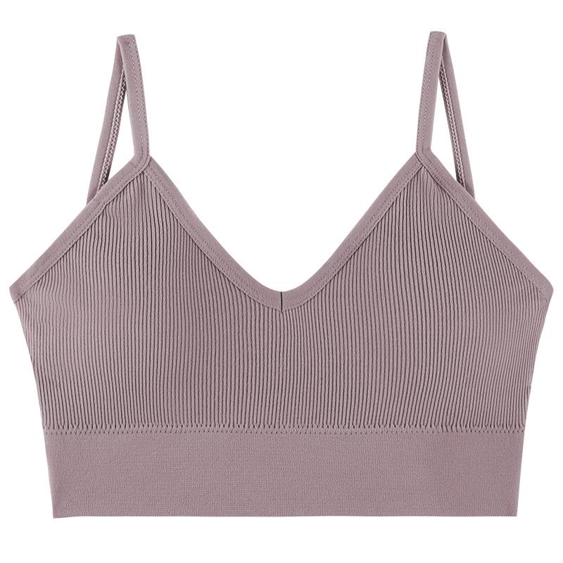 Seamless Deep V Large Size Base Sling Vest Female Sexy Beauty Back Anti-light Tube Top, Chest Wrap and Seamless Versatile Underwear