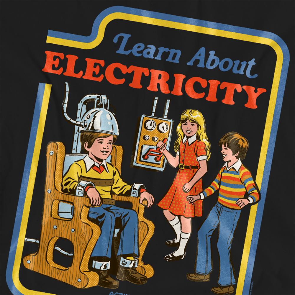 Steven Rhodes Womens/Ladies Learn About Electricity T-Shirt