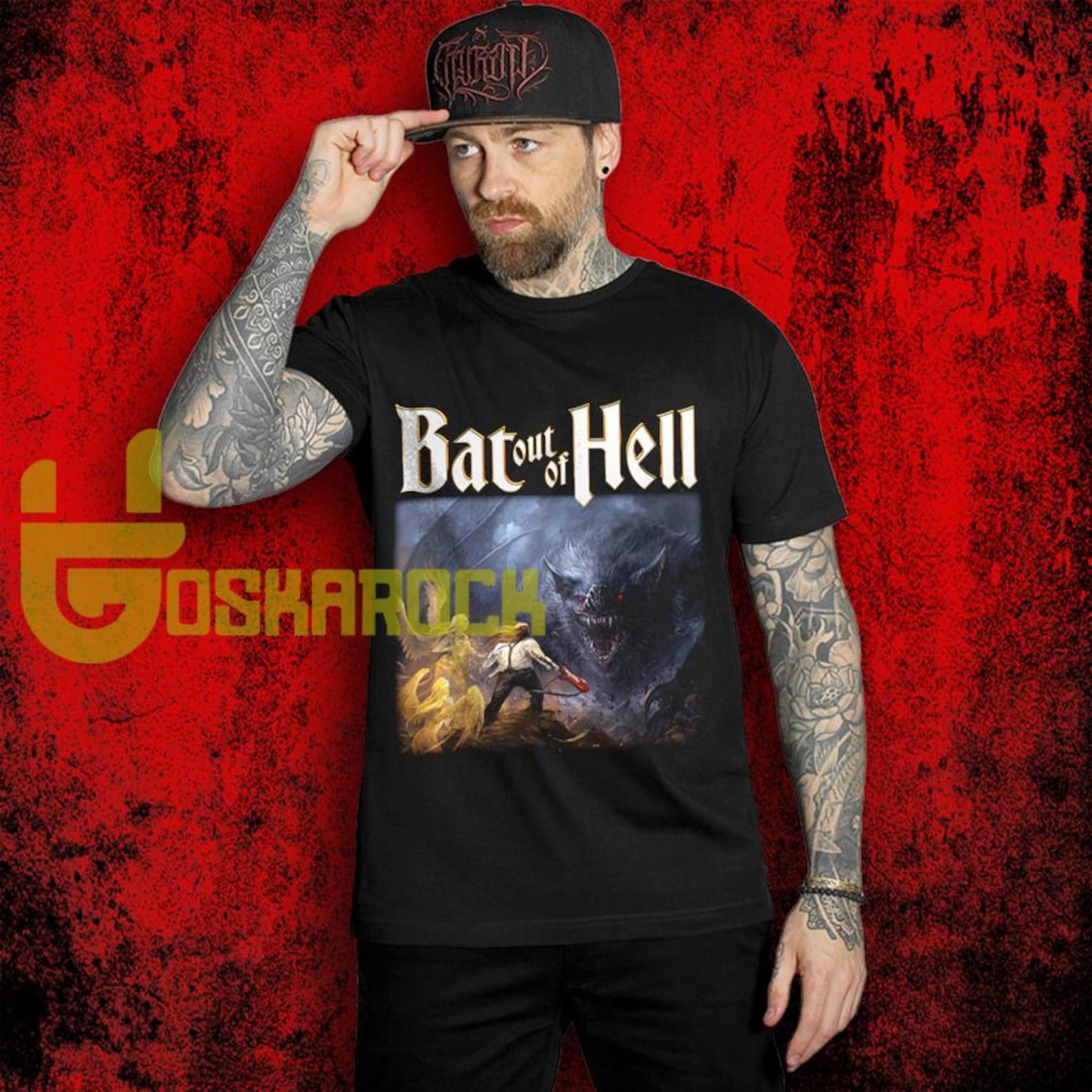 Meat Loaf Bat Out of Hell T shirt, Retro Hard Rock Merch Shirt, Music Unisex T shirt M