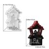 Halloween Ghost House Mold Multifunctional Spooky Plaster Decor Mold Candlestick Craft Mold Flexible For Desktop Decorations