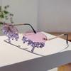 Rimless Tear Shaped Sunglasses with Rhinestones Women Fashion Decorative Shades Trendy Stylish Design Rave Sun Glasses