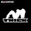 BLKUOPAR Sexy Girl Thick Text Car Stickers Personality Decal Sunscreen Die Cut Motorcycle Caravan Car Accessories