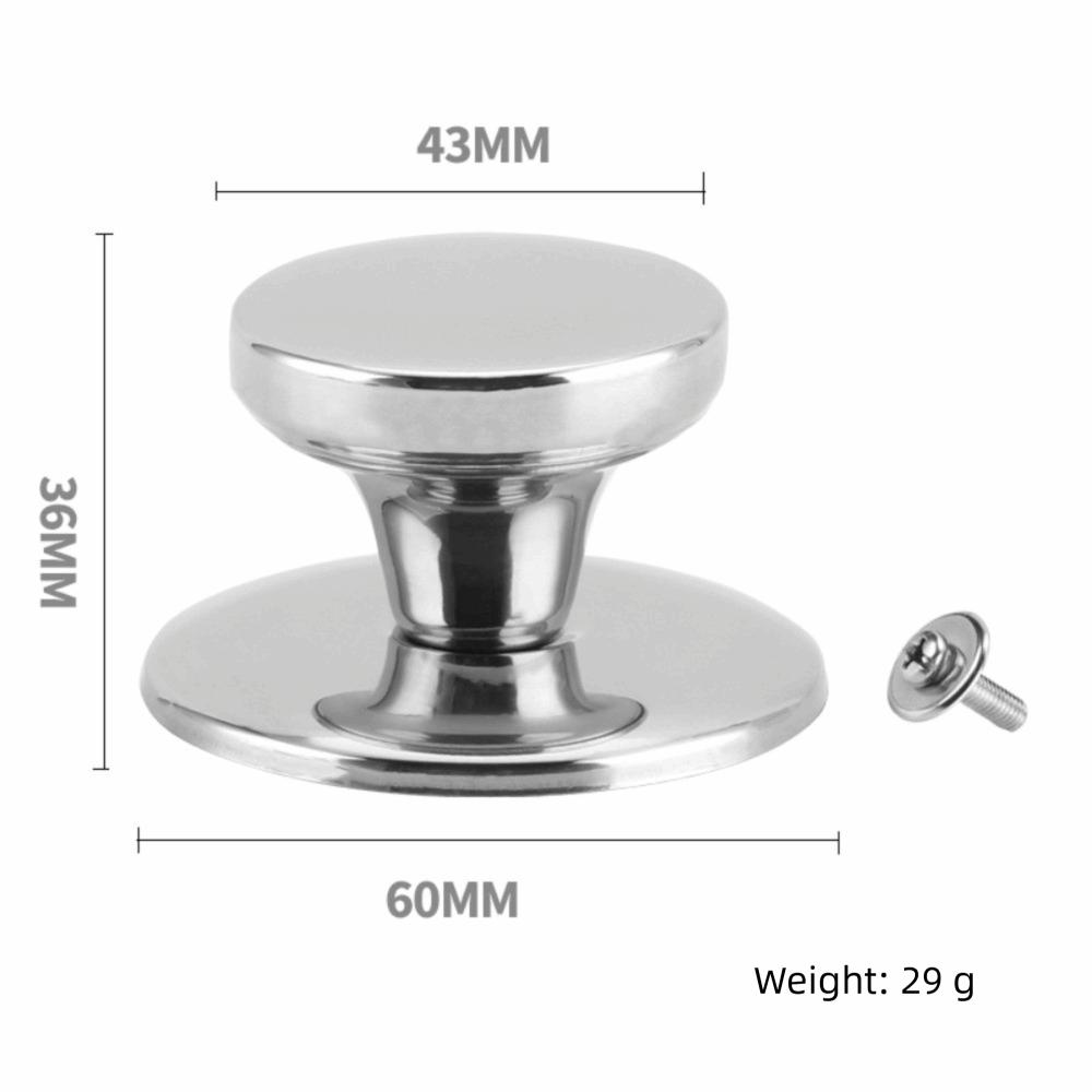 Stainless Steel Pot Lid Knob Universal Heat Resistant Pot Lid Top High Temperature Resistant Anti-scald Lid Grip