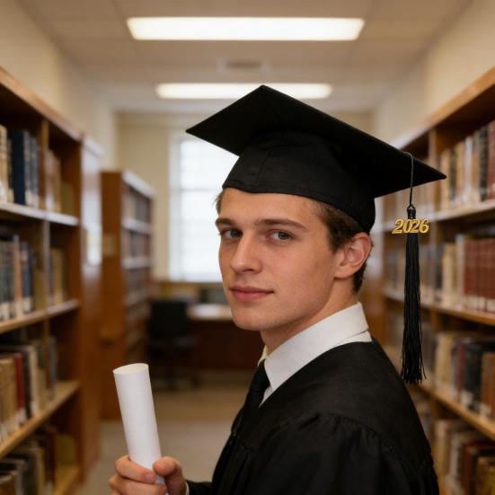 Examenshatt med tofsar Elastisk stängning Justerbar passform Stabil kartong Ceremoni Fest Kandidatexamen Hatt Firande Dekor