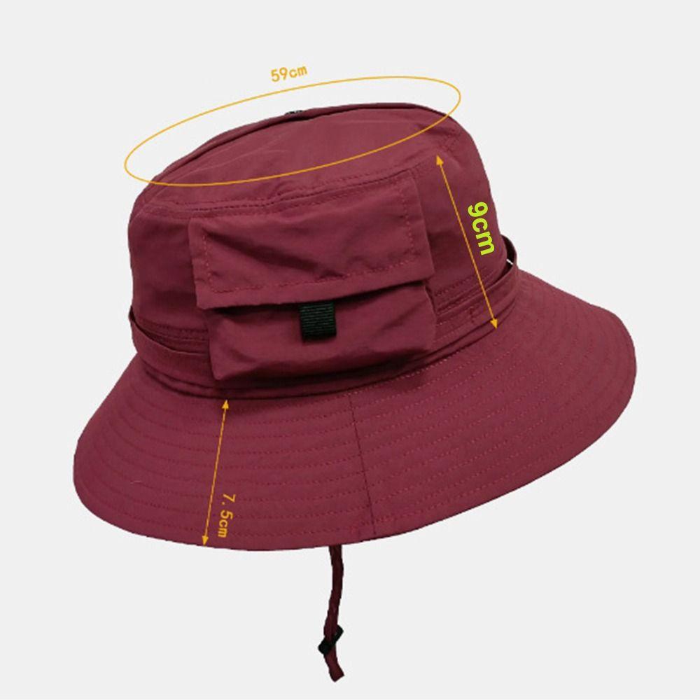 Fashion Foldable Bucket Hat Waterproof Sun Protection Fisherman Hats Quick Drying With Storage Bag Sunscreen Cap Summer