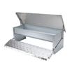 Automatischer Hühner-Trittbrett-Futterautomat Edelstahl Metall-Trittbrett Geflügel-Futterautomat Kein Abfall Große Kapazität für den Außenbereich