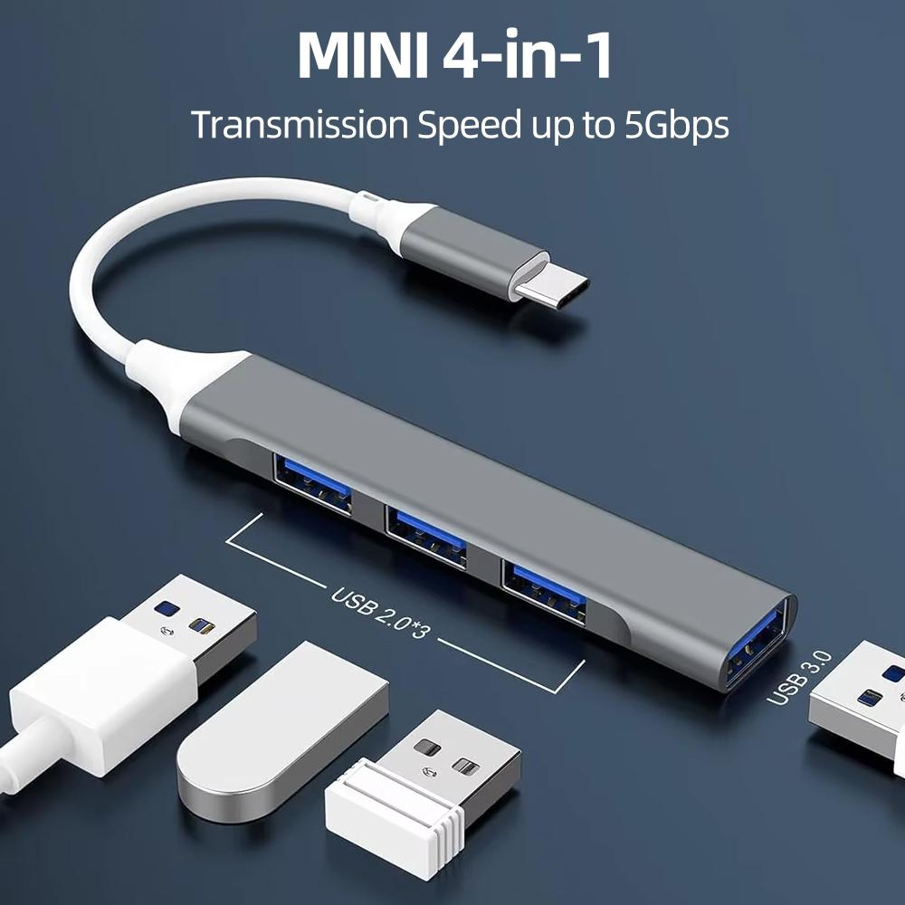 USB C HUB 4K 30Hz PD100W Dock USB-C 3.1 Splitter Type-C USBC Docking Station Adapter for MacBook Laptop iPad Huawei USB 3.0 HUB