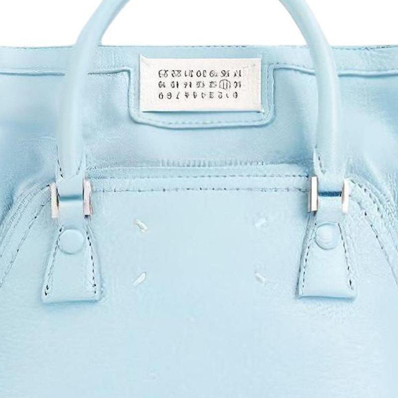 Maison Margiela 5Ac Detachable Adjustable Chain Shoulder Strap Calfskin Tote Bag Women tote bag Blue SB1WG0036P5348T6197
