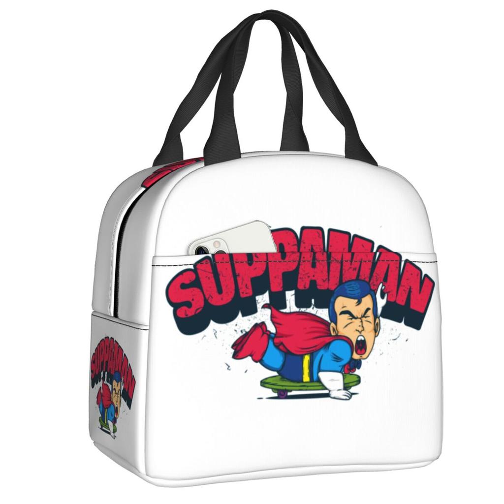 Custom Arare Arale Purple Dr Slump Resuable Lunch Box for Women Multifunction Cooler Thermal Food Insulated Lunch Bag Student