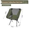 Portable Outdoor Moon Chair with Breathable Mesh Backrest – Folding Chair for Fishing, Art, and Beach Picnics