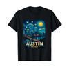 Austin Texas T Shirt Vintage Washed Fashion Designer Clothes Versatile Slightly Casual Homme Stylish Top For Everyday Wear