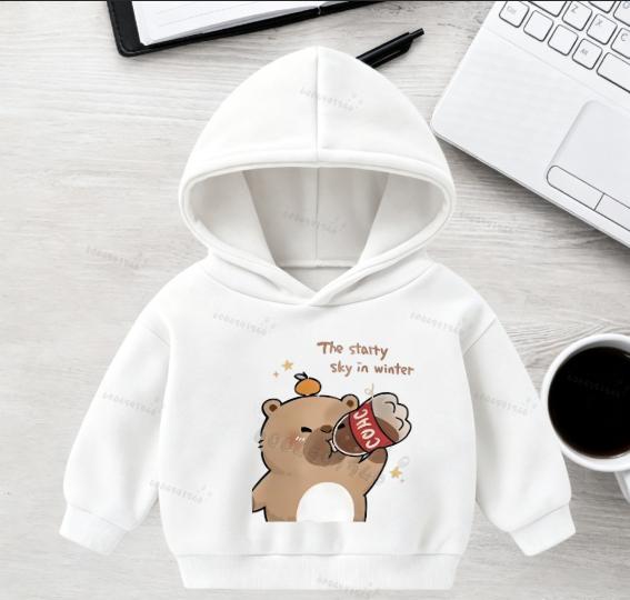 Herbst- und Winter-Bestseller Kinder-Freizeit-Kapuzenpullover mit coolen Cartoon-Mustern - Sport-Sweatshirt für Jungen und Mädchen