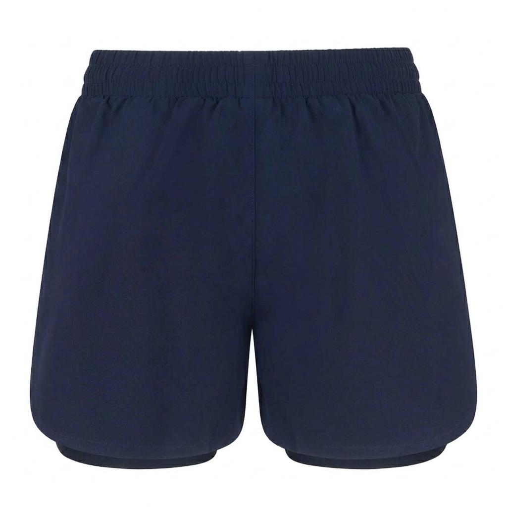 Tombo Womens/Ladies Double Layered Sports Shorts