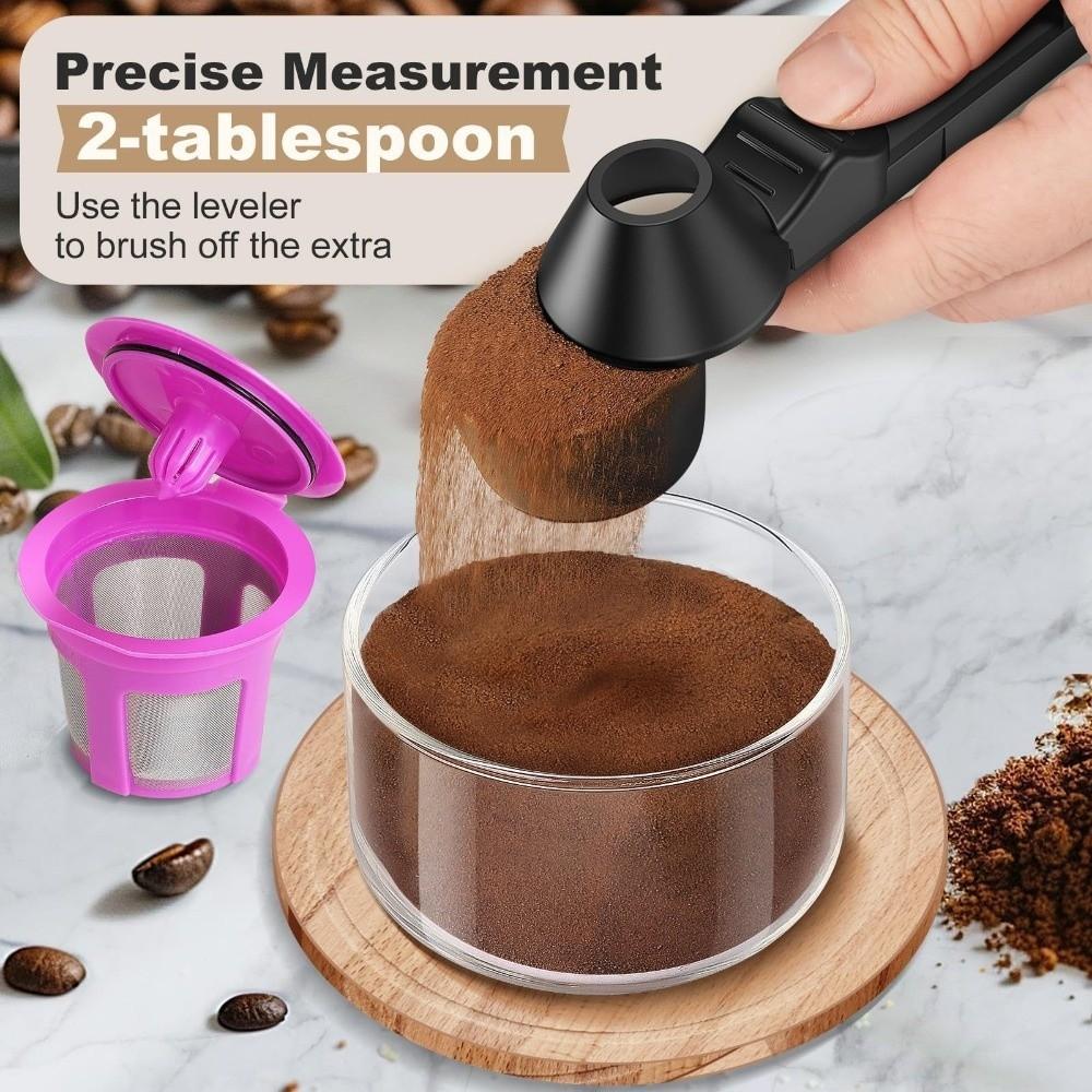 Leakproof Measuring Spoon 2-in-1 Function Sliding Measure Spoon Protein Powder Spoon  Office