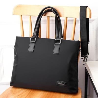 תיק צד מבד אוקספורד לגברים, תיק מסמכים, תיק מחשב אופקי בקיבולת גדולה, תיק מחשב נייד לגברים, תיק שליחים