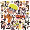 50 Stück NARUTO Anime Aufkleber Lustige Gitarre Laptop Gepäck Skateboard Helm Wasserdichte Kinder Aufkleber Jungen Mädchen DIY Graffiti Spielzeug