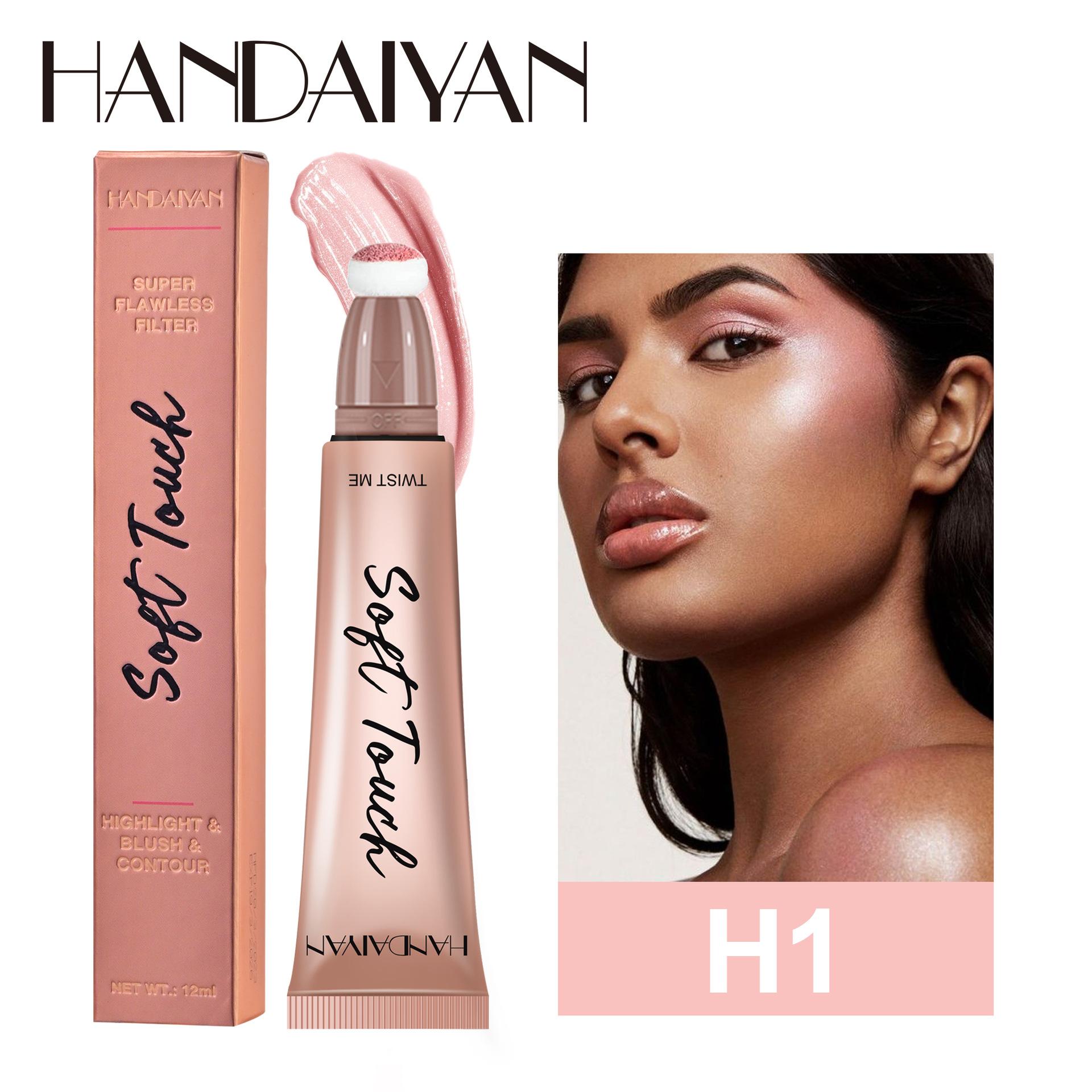 

Handaiyan Natural, Розовый, Мелирование, Блестящие, Пельмени, 6-цветные румяна H1